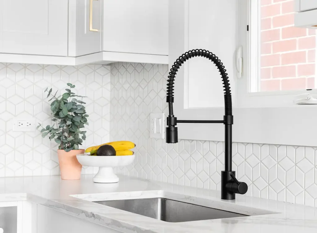 modern kitchen faucet and sink installation and replacement collinsville illinois