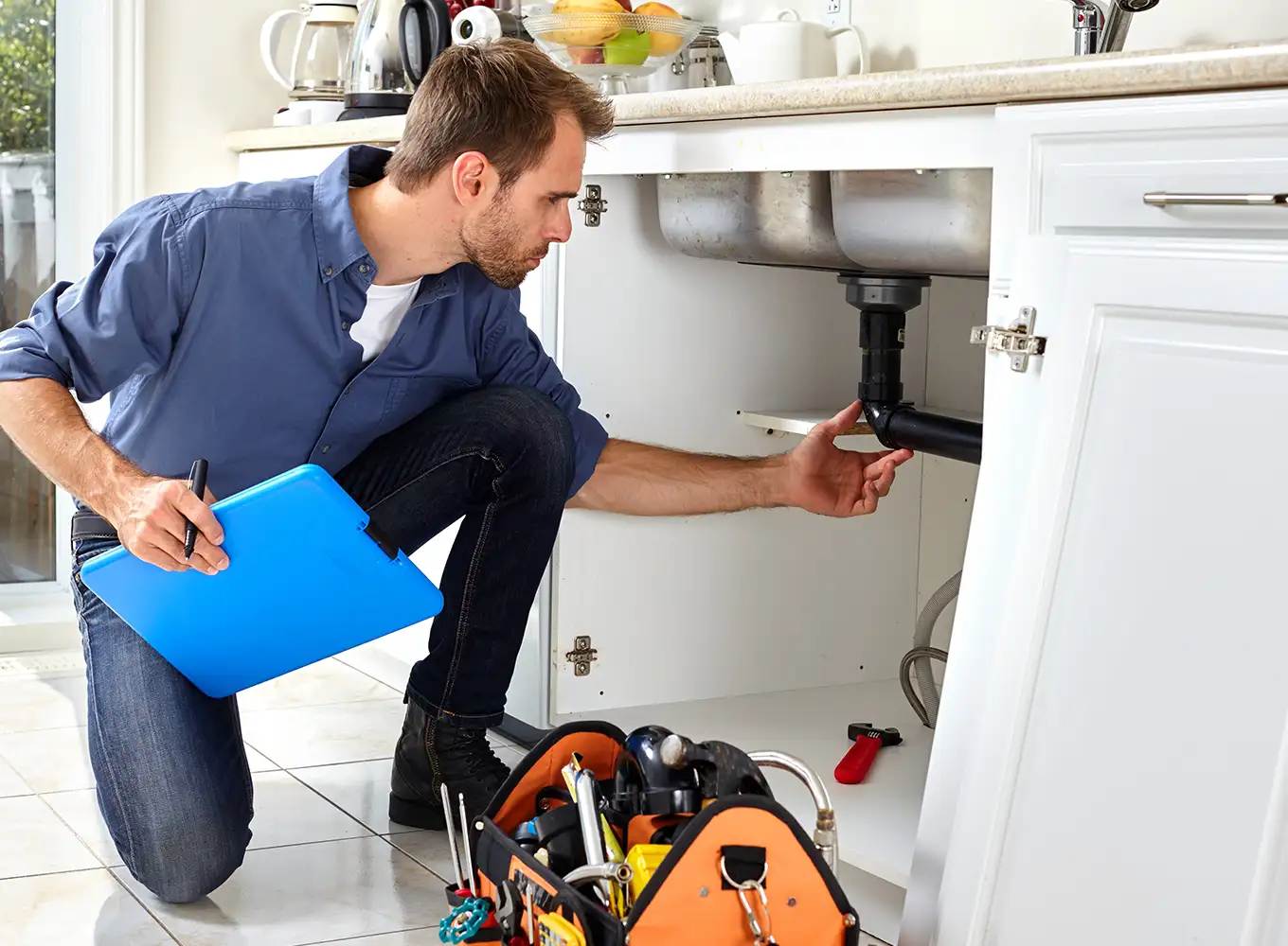plumbing inspection plumber performing a routine inspection collinsville il
