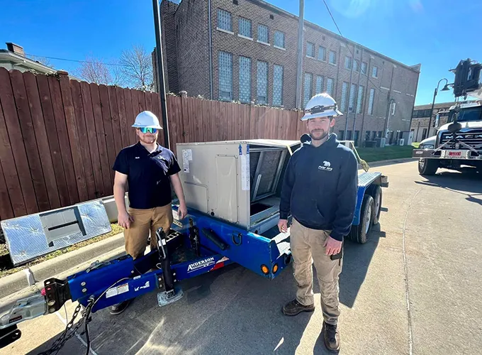 Commercial HVAC unit replacement and installation services near Collinsville IL
