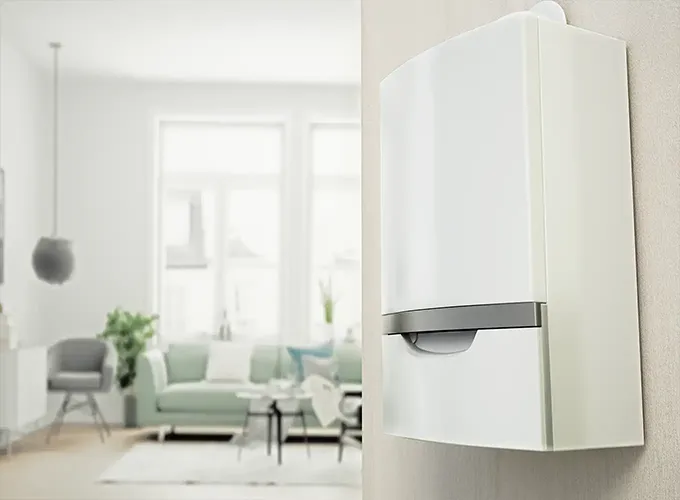 3D concept of a boiler system installed in a home by Polar techs in Collinsville IL