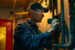 O'Fallon IL plumber checking for leaks
