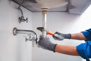 O'Fallon IL plumber performing kitchen drain cleaning