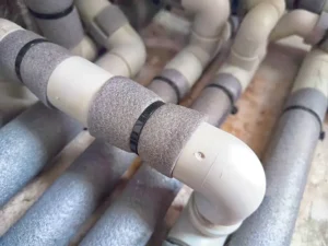 O'Fallon IL plumber insulating exposed basement pipes
