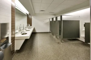 Commercial Men's Restroom in Collinsville IL in need of a sewer line inspection by Polar