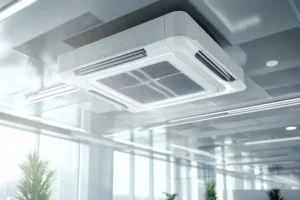 A ceiling air conditioning unit in modern office in Belleville, IL.