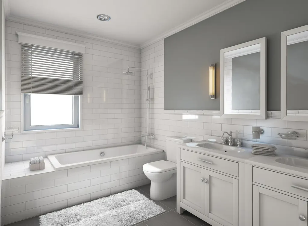 modern bathroom with efficient plumbing and drain system fairview heights il